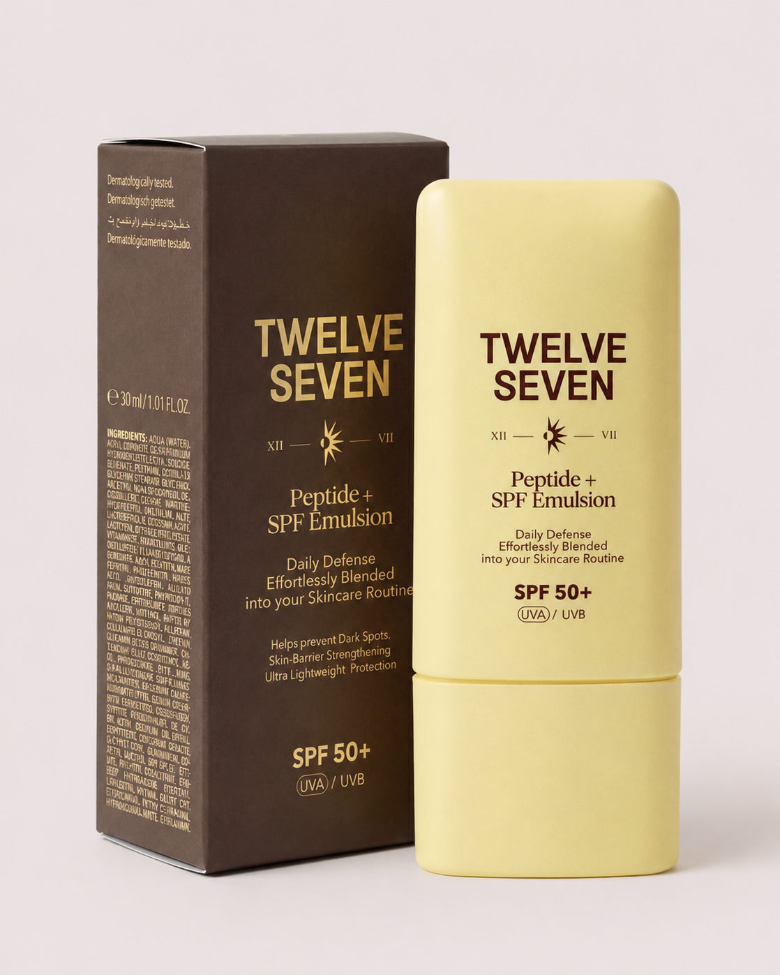 Emulsión de péptidos con SPF